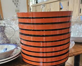 Japanese lacquer plates.