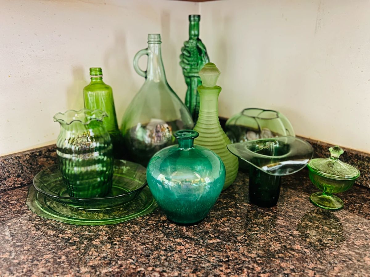 Green glassware