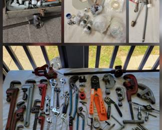 Plumbing Tools
*Lot of reinforced PVC hoses
*Energy efficient home kit
*Plumbing tools and accessories w/ metal box