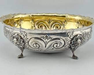 English sterling footed bowl