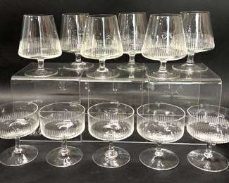 Vintage Atlantis dessert coupes, balloon glasses