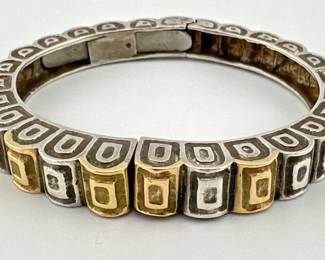 18kt, sterling Robert Wander "Winc" bangle
