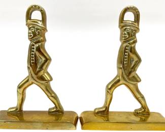 Virginia Metalcrafters pair of Hessian Soldier doorstops