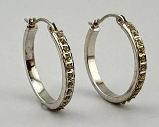 Sterling hoops