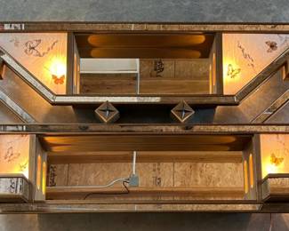 MCM Atomic Shadow Box wall mirror
