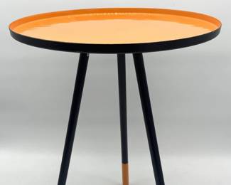 Pier 1 orange enamel table