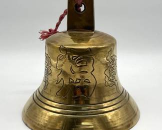 Vietnamese brass bell made from shell casings