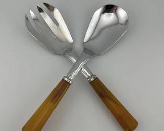 Art Deco Bakelite salad servers