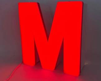 M shape lamp