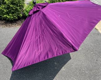 Purple patio umbrella