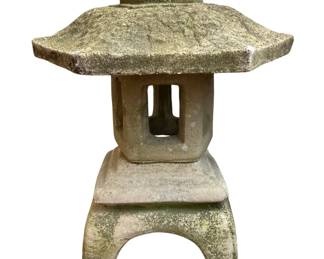 Concrete pagoda garden ornament