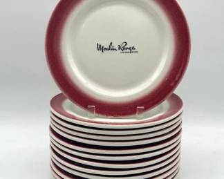 Vintage Moulin Rouge dinner plates