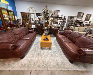 Bernhardt leather couches