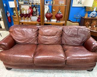 Bernhardt leather couch