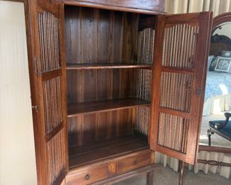 Indonesian teak pie safe purchased in Jakarta then imported