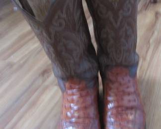 Ostrich boots