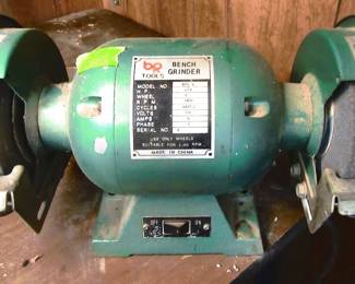 Working electric grinder.