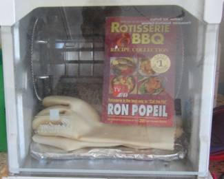 Vintage Ron Popeil rotisserie oven, has instructions and instructions.