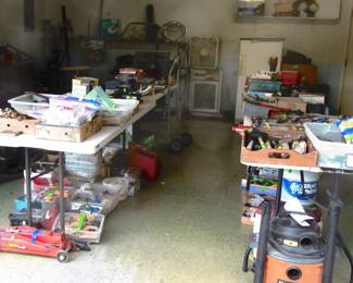 Garage is set up and ready for you. Enter through the front door of the home,