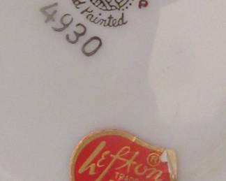 Lefton markings on china