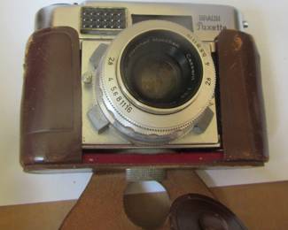 Braun Paxette vintage camera and case.