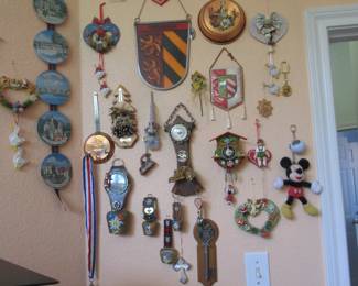 Collection of items collected from the villages/cities they visited while touring Germany.