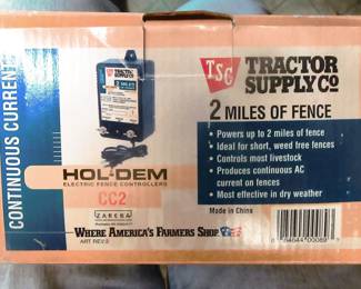 Electric fence shocker, will cover about two miles according to the box.