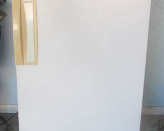 Mid size working upright freezer.