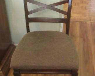 One of two nice dining room chairs.