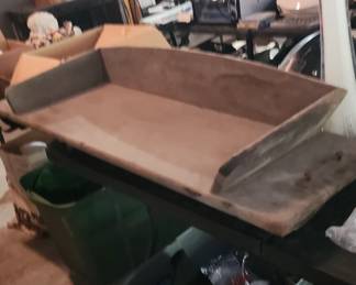 Antique horse carriage seat with springs.