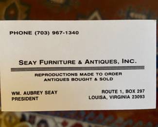 Seay furniture, handmade Secretary desk by William Aubrey Seay, walnut, made in Virginia in the 1970’s, has the original keys