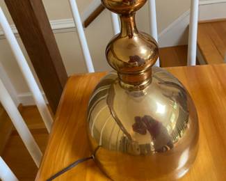 Base of MCM brass lamp 47” tall 