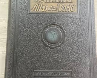 New International Atlas of the World DeLuxe 1945 Edition