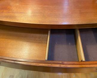 Morganton bow front small sideboard with divided drawer