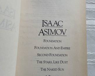 Isaac Asimov leather bound volume of 6 books