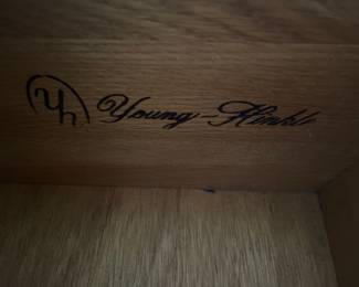 Young-Hinkle label in dresser