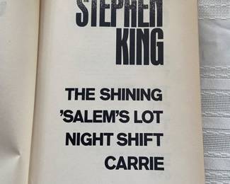 Stephen King leather bound volume of 4 books