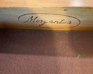 Morganton bow front small sideboard with divided drawer