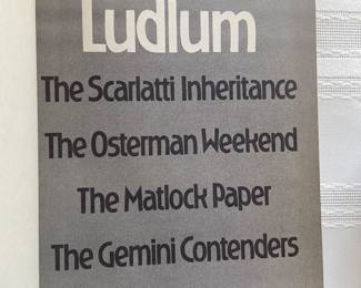 Robert Ludlum leather bound volume of 4 books