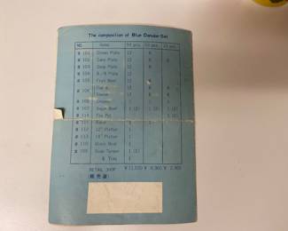 Original catalogue of Blue Danube, purchased in 1959 in Tokyo