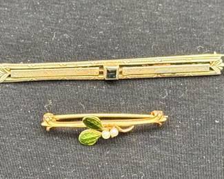 14K Gold Pins
