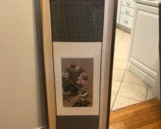 Asian Scroll in Shadow Box Frame