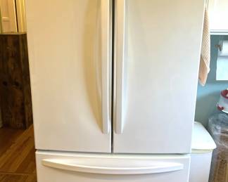 This is the Kenmore refrigerator. It seems to display a face.