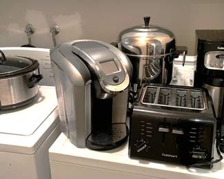 This is a collection of the kitchen appliances in the sale. No doubt there is more, there usually is.