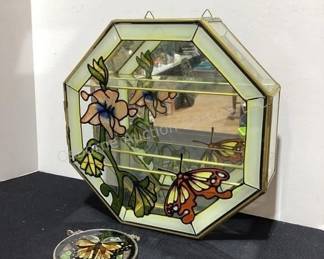 Butterfly glass display case