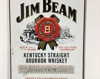 Jim Beam sign