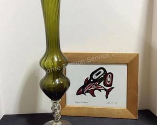 Empoli vase & vintage tile