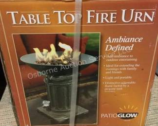 New table top fire urn