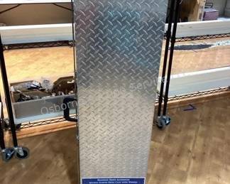 Diamond plate rifle case on wheels