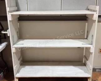 Rolling wood shelf